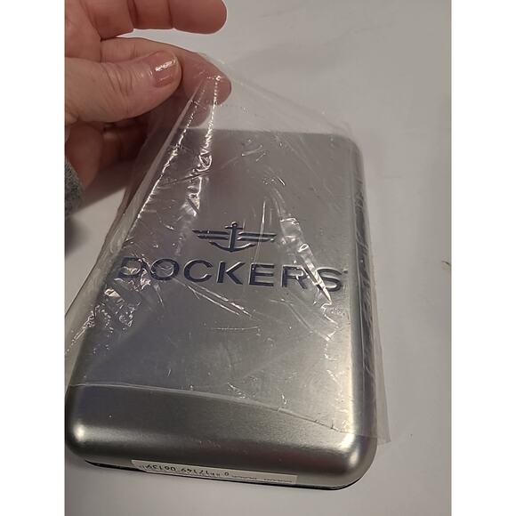 Dockers Mens Leather BiFold Wallet Slim Black Retro W/Case NEW Slim Fold - Picture 4 of 11